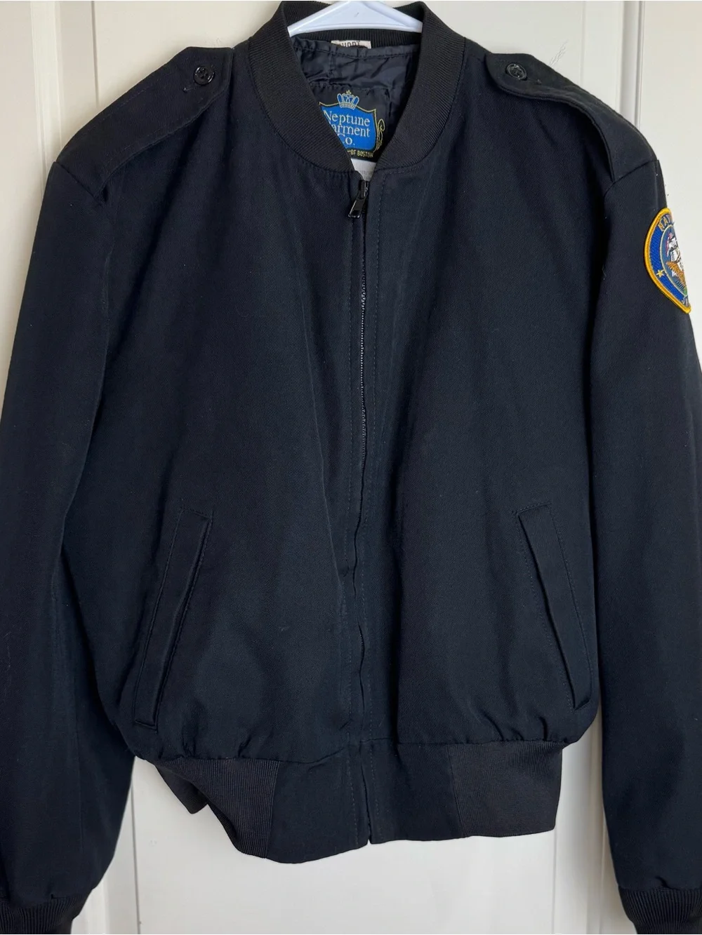 Neptune Garment Co Navy JROTC Wool Blend Bomber Jacket 10 Short 2011 Thinsulate